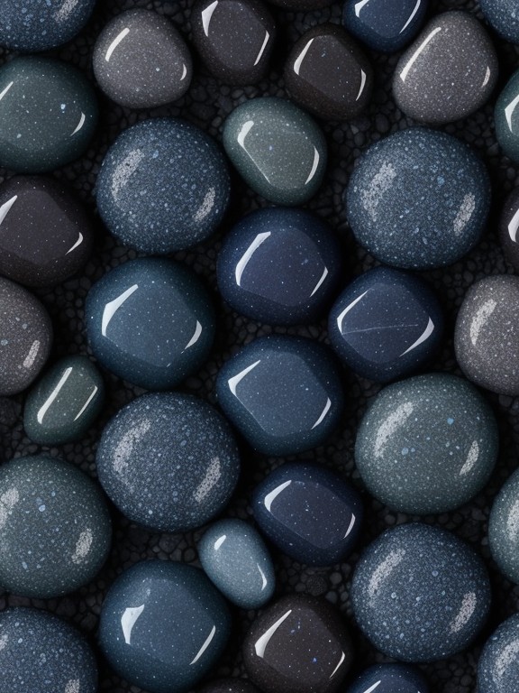 Паттерн Мокрые тёмно-синие камни аккуратно разложены, перфекционизм (8 фото)